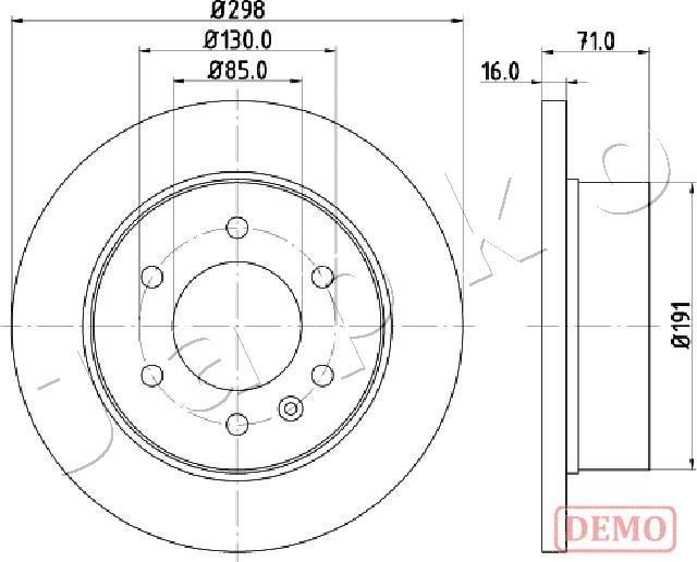 Japko 610527C - Brake Disc autospares.lv