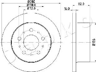 Japko 610609 - Brake Disc autospares.lv