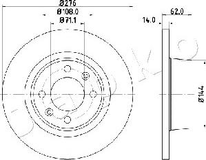 Japko 610604 - Brake Disc autospares.lv