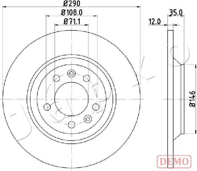 Japko 610605C - Brake Disc autospares.lv