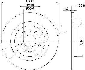 Japko 610606 - Brake Disc autospares.lv