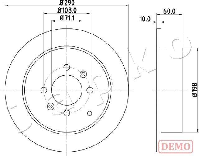 Japko 610616C - Brake Disc autospares.lv