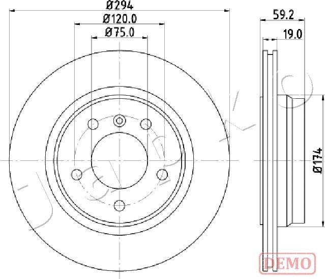 Japko 610109C - Brake Disc autospares.lv