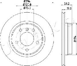 Japko 610109 - Brake Disc autospares.lv