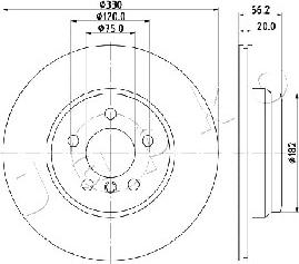 Japko 610115 - Brake Disc autospares.lv