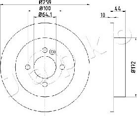 Japko 610132 - Brake Disc autospares.lv