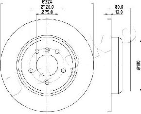 Japko 610137 - Brake Disc autospares.lv