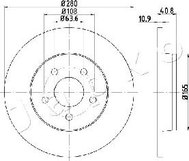 Japko 610301 - Brake Disc autospares.lv