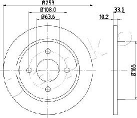 Japko 610303 - Brake Disc autospares.lv