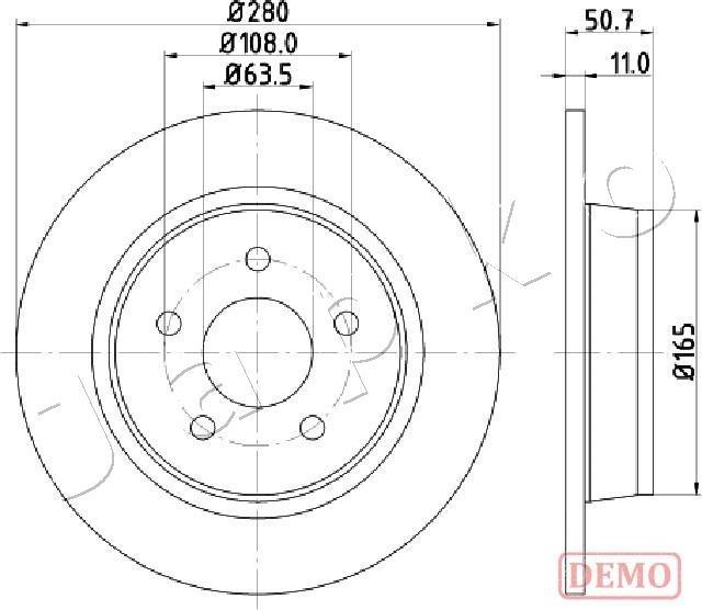 Japko 610302C - Brake Disc autospares.lv