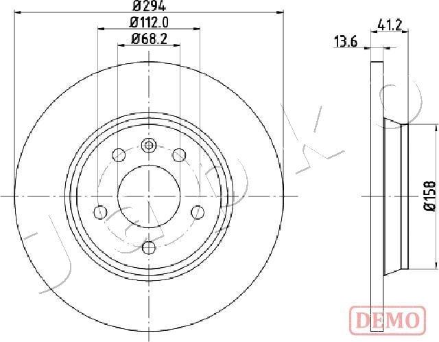 Japko 610307C - Brake Disc autospares.lv