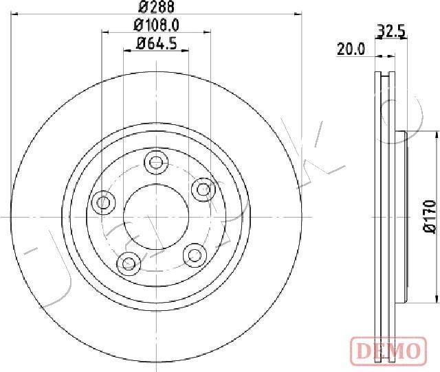 Japko 610315C - Brake Disc autospares.lv