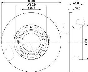 Japko 610312 - Brake Disc autospares.lv