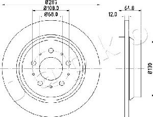 Japko 610321 - Brake Disc autospares.lv