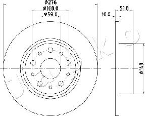 Japko 610207 - Brake Disc autospares.lv