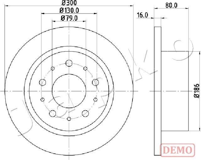 Japko 610217C - Brake Disc autospares.lv