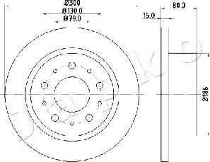 Japko 610217 - Brake Disc autospares.lv