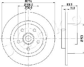 Japko 610704 - Brake Disc autospares.lv