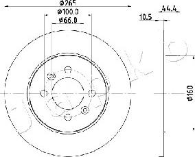 Japko 610708 - Brake Disc autospares.lv