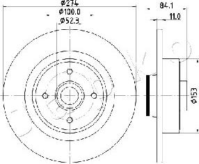 Japko 610703 - Brake Disc autospares.lv