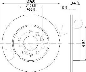 Japko 610707 - Brake Disc autospares.lv