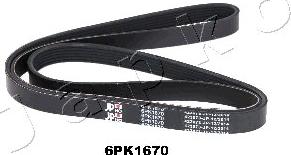 Japko 6PK1670 - V-Ribbed Belt autospares.lv