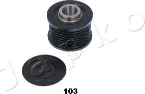 Japko 130103 - Pulley, alternator, freewheel clutch autospares.lv