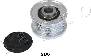 Japko 130206 - Pulley, alternator, freewheel clutch autospares.lv