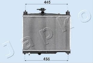 Japko RDA153041 - Radiator, engine cooling autospares.lv