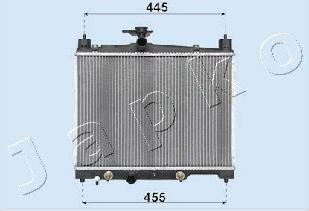 Japko RDA153014 - Radiator, engine cooling autospares.lv