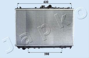 Japko RDA163027 - Radiator, engine cooling autospares.lv