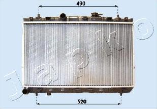 Japko RDA283099 - Radiator, engine cooling autospares.lv