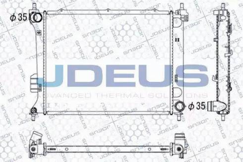 Jdeus 054M41 - Radiator, engine cooling autospares.lv