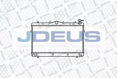 Jdeus 054M08 - Radiator, engine cooling autospares.lv