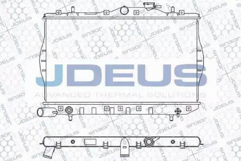 Jdeus 054M10 - Radiator, engine cooling autospares.lv