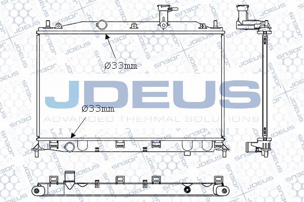 Jdeus 054M31 - Radiator, engine cooling autospares.lv