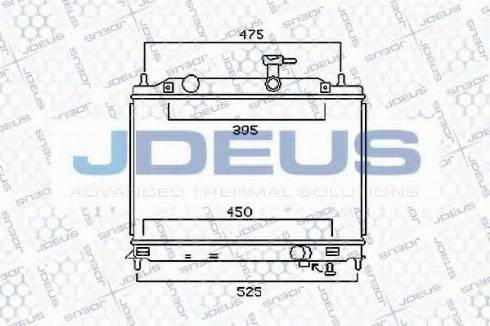 Jdeus 054M33 - Radiator, engine cooling autospares.lv