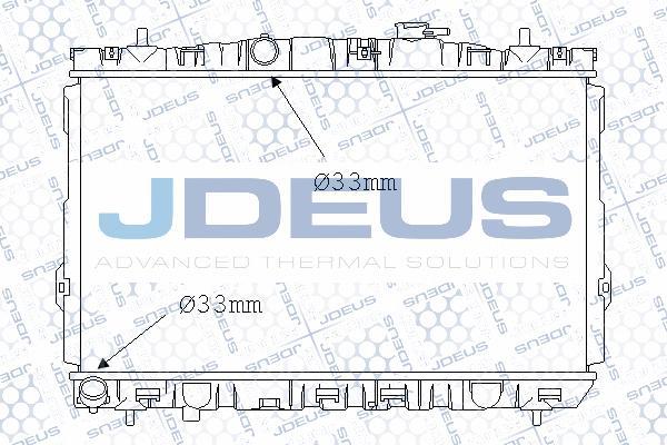 Jdeus 054M26 - Radiator, engine cooling autospares.lv