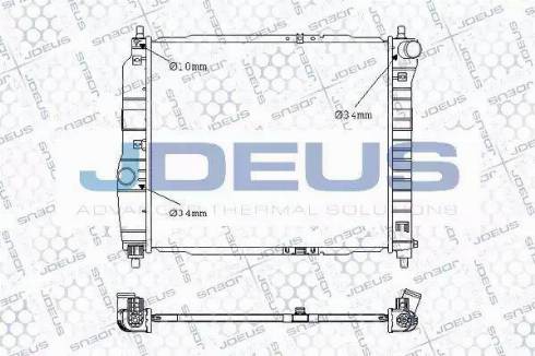 Jdeus 056M10 - Radiator, engine cooling autospares.lv