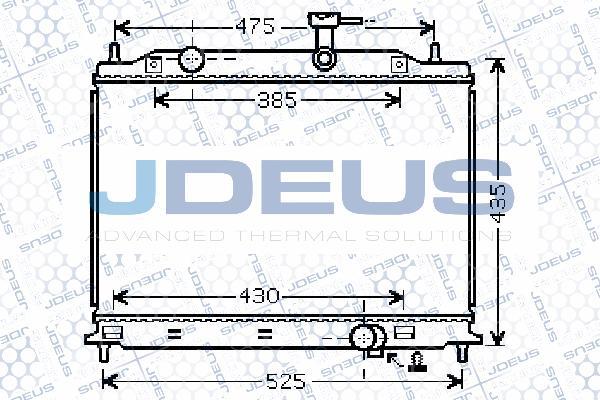 Jdeus 065M05 - Radiator, engine cooling autospares.lv