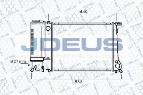 Jdeus 005M59 - Radiator, engine cooling autospares.lv