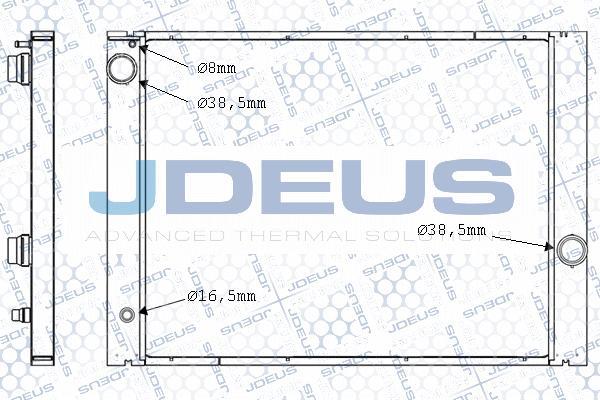 Jdeus 005M33A - Radiator, engine cooling autospares.lv