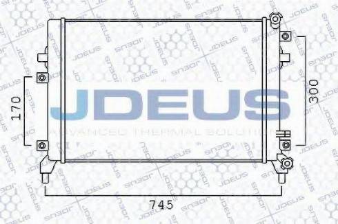 Jdeus 001M30 - Low Temperature Cooler, intercooler autospares.lv