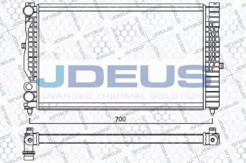 Jdeus 001M20 - Radiator, engine cooling autospares.lv
