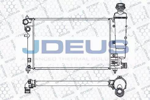 Jdeus 007M49 - Radiator, engine cooling autospares.lv