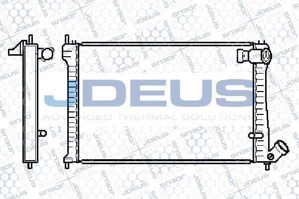 Jdeus 007M51 - Radiator, engine cooling autospares.lv