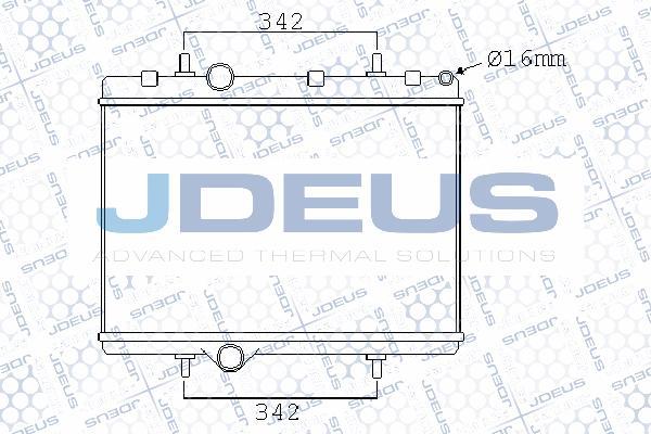 Jdeus 007M58 - Radiator, engine cooling autospares.lv