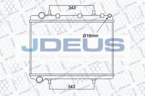 Jdeus 007M57 - Radiator, engine cooling autospares.lv