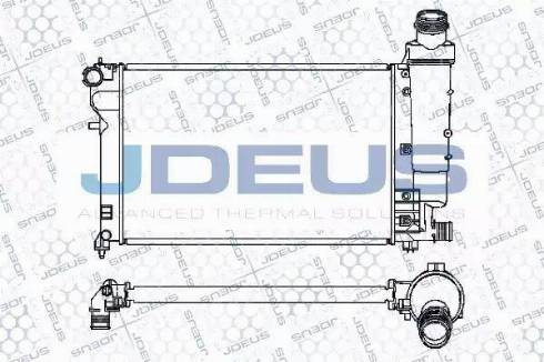 Jdeus 007M08 - Radiator, engine cooling autospares.lv