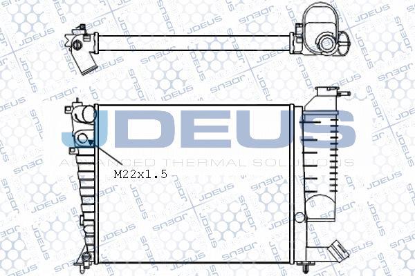 Jdeus 007M22 - Radiator, engine cooling autospares.lv